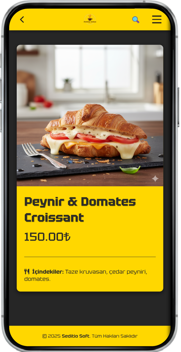 Menu Self QR Kod Görüntüsü